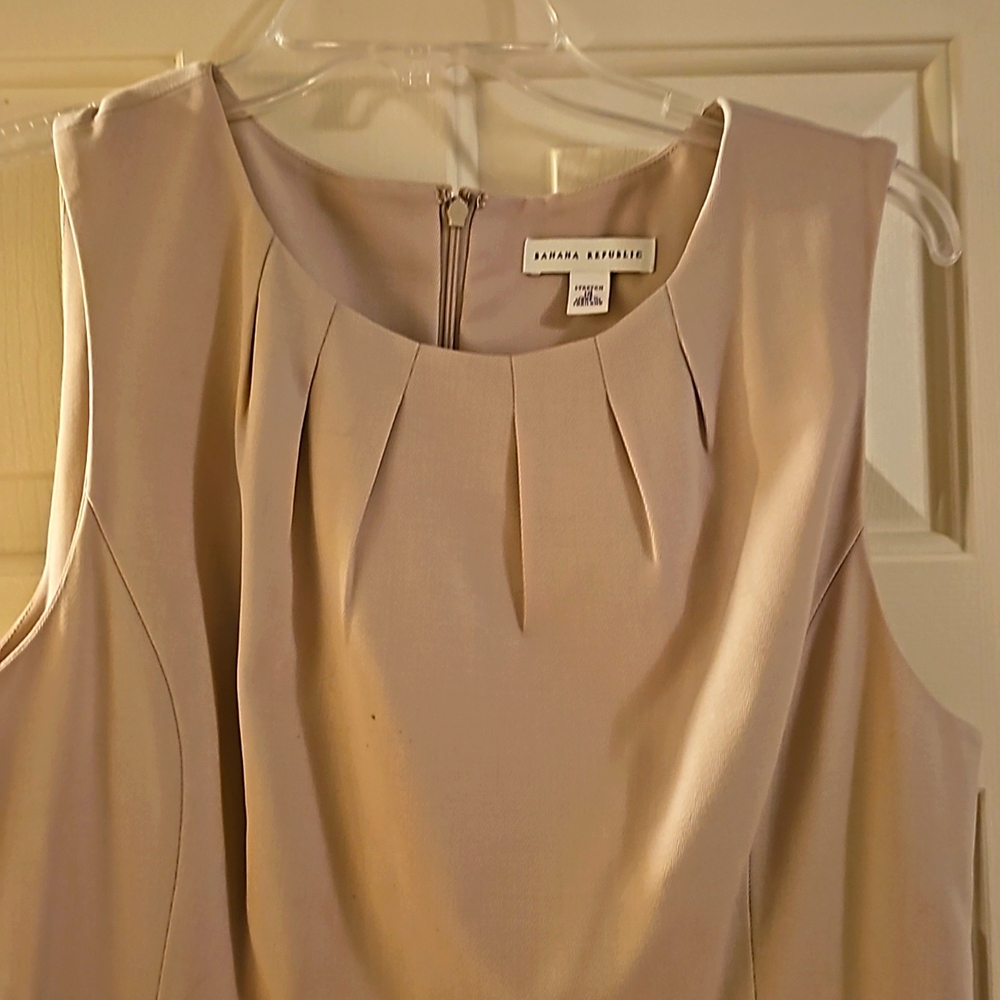 Beige Sleeveless Dress